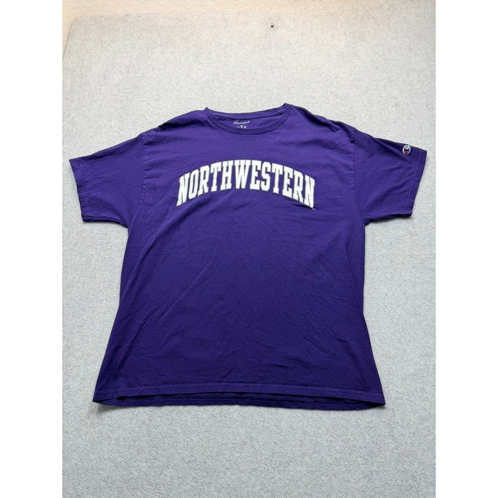 Champion Northwestern Wildcats T-Shirt Mens XL Purple Collegiate Graphic Tee